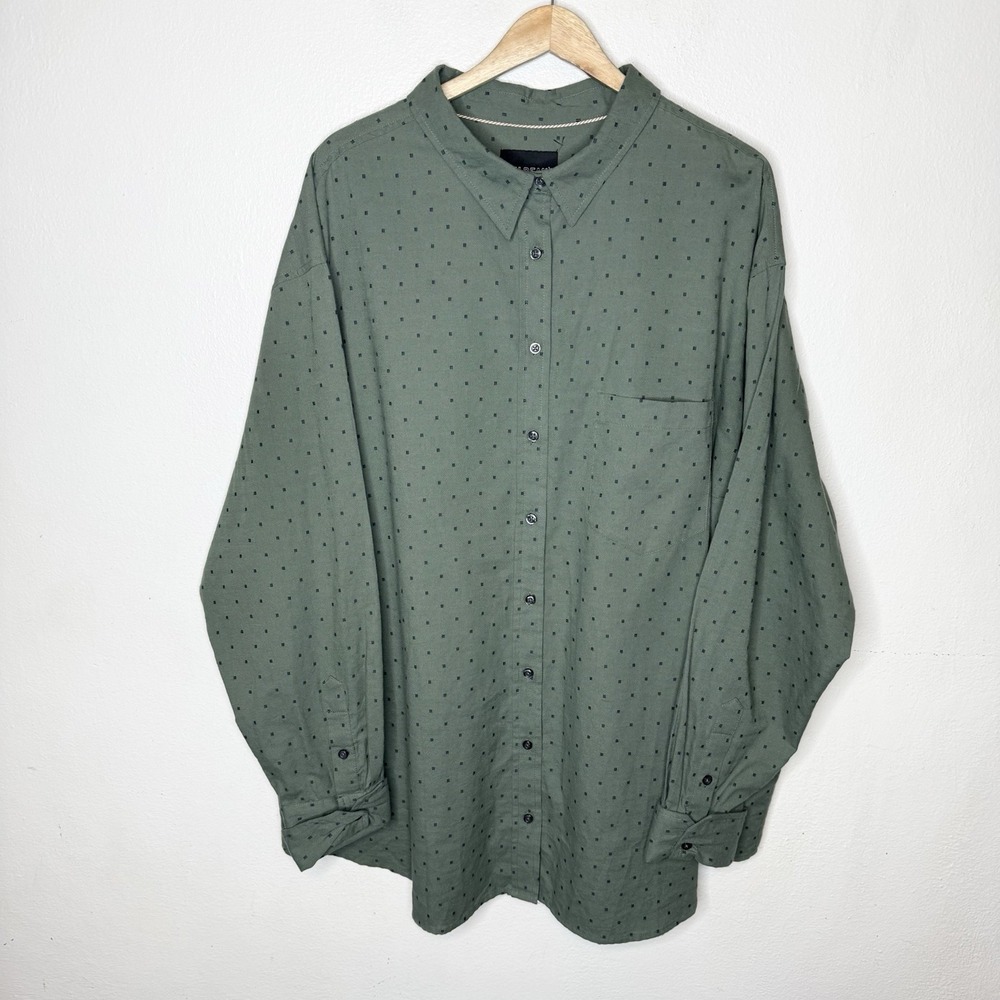 Wildfang Essential Long Sleeve Oversized Convertible Button Up Womens 3X